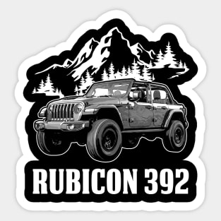 Jeep Wrangler Rubicon 392 jeep car name Sticker